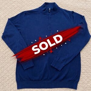 The Foundry Supply Co. Men's Navy Zip-Up Sweater